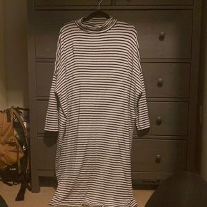 Lou and grey stripped black and grey dress size L